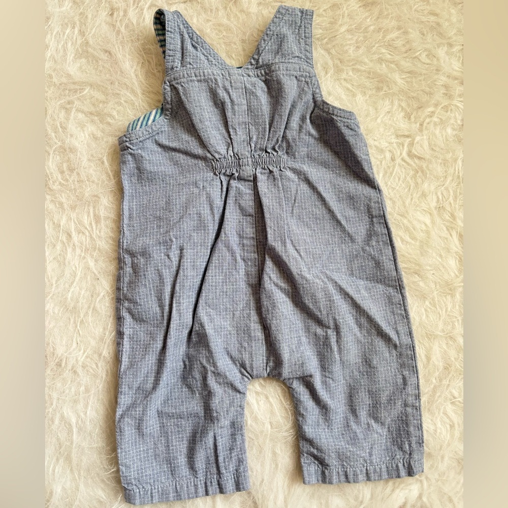 Vintage Carter's Adorable Blue-Gray Puppy Embroidered Overalls - Picture 5 of 5